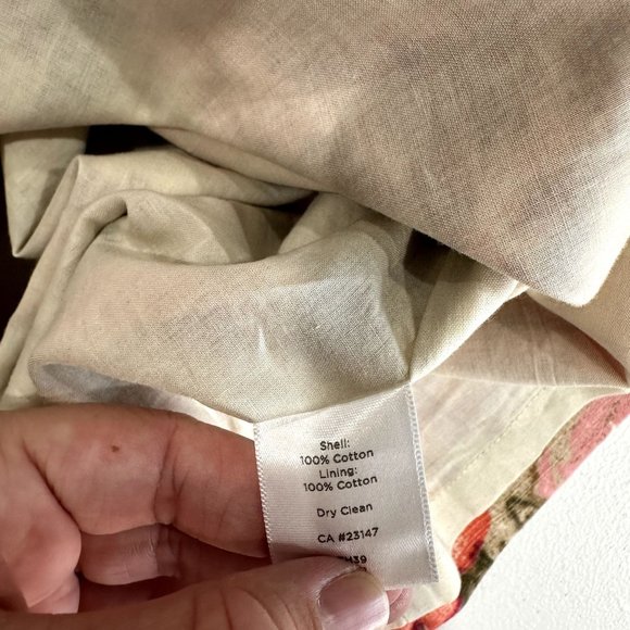 Talbots Womens Pink Floral Sheath Dress Size 18 100% Cotton Mini Dress NWT - Picture 11 of 12